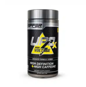 Termico Lipo X High Voltage potencia la termogénesis con cafeína anhidra y Beta Alanina. Acelera el metabolismo y mejora el rendimiento deportivo